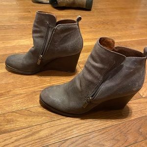 Lucky Brand wedge Booties